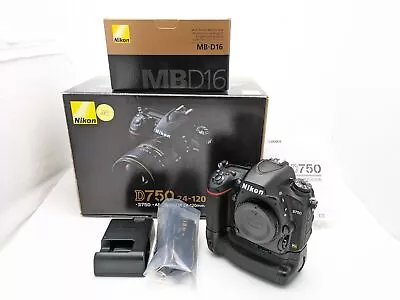 Nikon D750 【Near Mint SC 12465】24.3MP Digital SLR DSLR Camera W/ MB-D16... • $1220.99
