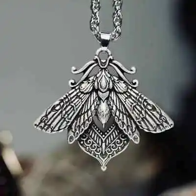 Boho Vintage Moth Pendant Necklace For Women Personality Party Jewelry Gift New • $9.98