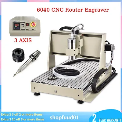 1500W 3 AXIS 6040 CNC Router Engraver USB Milling Engraving Machine USA • $1006.05