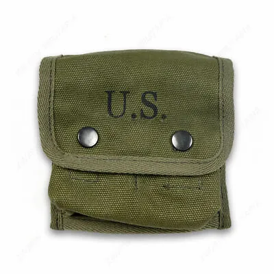 WWII WW2 US Army USMC Jungle First Aid Pouch Kit With Hook Hi-Q1945 • $13.71