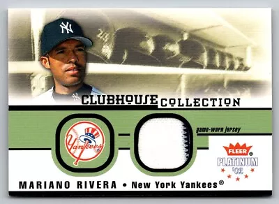 Mariano Rivera 2002 Fleer Platinum Clubhouse Collection Jersey Relic Card /725 • $19.99