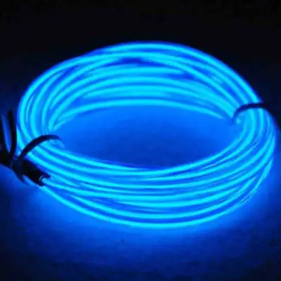 $7.58 • Buy Neon LED Light Glow EL Wire String Strip Rope Tube Decor Car Party + Controller
