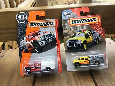 Matchbox Ford F350 Super Duty Brush Fire Truck • $14