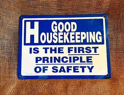 Vintage GOOD HOUSEKEEPING Enamel Sign; 14 X10  • $20