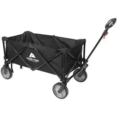 Multi-Purpose Big Bucket Cart Ozark Trail Black Wagon Height 24  Can Folded • $44.95