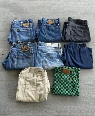 Lot Of 8 Vintage To Early 2000’s Men’s Jeans/ Pants 3.50$ A Piece Starting Price • $30