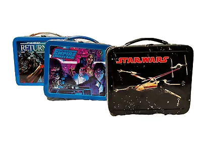 Set Of 3 STAR WARS Mini Lunchbox HALLMARK Empire Strikes Back Return Jedi • $60