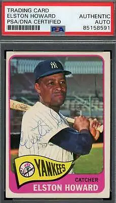 Elston Howard PSA DNA Coa Signed 1965 Topps Autographed • $215