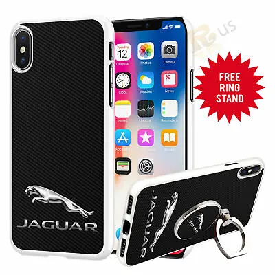 Jaguar Car Phone Case Cover & Finger Ring Stand For IPhone Samsung 041-13 • £7.90