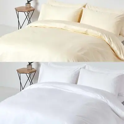 Luxurious 1000 Thread Count Egyptian Cotton Duvet Covers Sheets & Pillowcases • £12.99