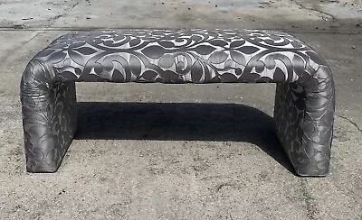 Vintage Floral Upholstered Waterfall Bench • $650