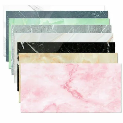 £7.46 • Buy DIY Wall Sticker Marble Peel & Stick Wallpaper Kitchen Bathroom Floor Tile Decal