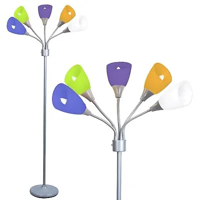 Medusa Multi Head Standing Lamp With 5 Adjustable Multi-colored Acrylic... • $54.95