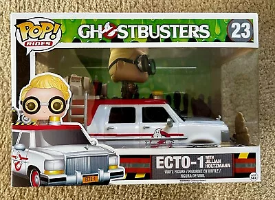 Funko POP! Rides #23 Ghostbusters ECTO-1 Jillian Holtzmann Vinyl Figure Set NIB • £32.78