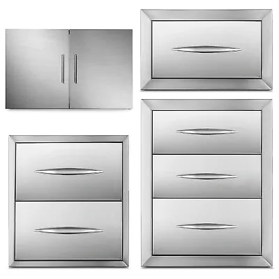 VEVOR 14 /17 /18 /30  Outdoor Kitchen Drawer Door BBQ Island Walled Doors • $111.79