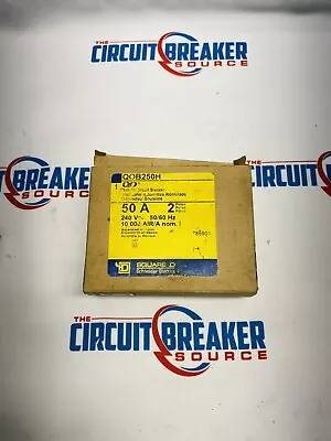 Qob250h Square D 2 Pole 50 Amp 240v Circuit Breaker New In Box • $250