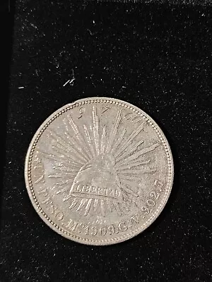 Mexico - 1909  Large Silver Peso  • $50