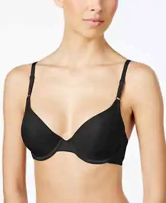 NWT Maidenform 34A One Fab Fit Coverage Underwire Shaping T-Shirt Bra 7959 Black • $13.99