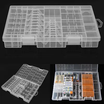 Hard Plastic Battery Case Holder Storage Box Battery Container AAA/AA/C/D/9V  • $7.99