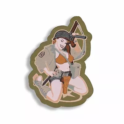 Mil-Spec Monkey Thompson Girl Pinup Morale Patch • $10.99
