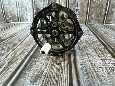 Vintage Antique  Skeleton Fly Reel Unknown Maker Marked Made In USA • $30