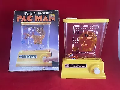 Vintage TOMY Wonderful Waterful PAC-MAN Water Game- 1982- Tested Works Great! • $199.99