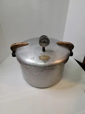 Vintage National No 7 Pressure Cooker Canner 16 Quart Aluminum With Extras • $100