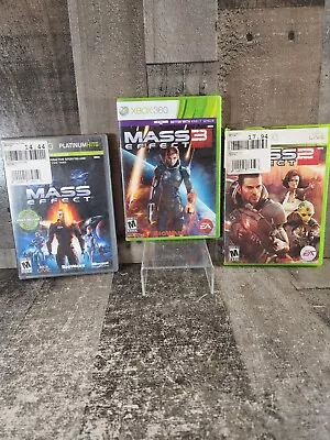 Mass Effect Trilogy 1 2 3 (Xbox 360 2007) Complete W/ Manuals - Tested Working • $9.99