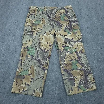 VINTAGE Woolrich Pants Mens Extra Large Brown Camo Advantage Cargo Hunting READ • $19.26