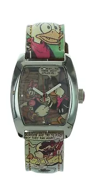 LADIES Disney Donald Duck Classic Collectible Watch Comic Leather Band MC0371 • $228.80