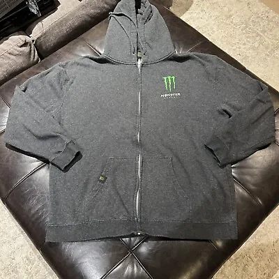 Monster Energy Zip Up Hoodie XL • $34.99