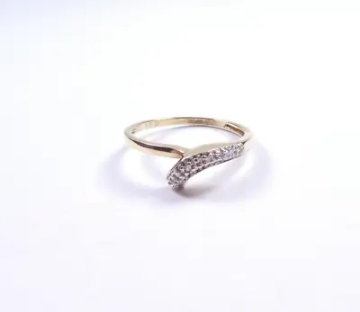 Diamond Ring 9 Carat Gold Snake Ring Size S • £99.28