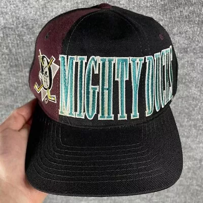 VINTAGE Starter Anaheim Mighty Ducks NHL Snapback Hat Tri Power 90s • $68.48