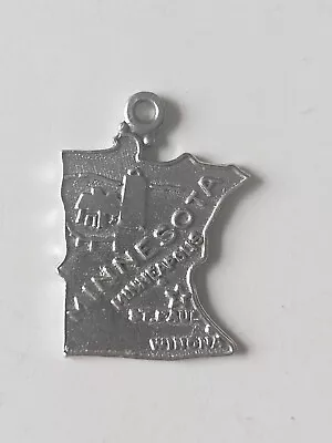 Vintage Minnesota Travel Charm Souvenir Sterling Silver Gopher State • $10