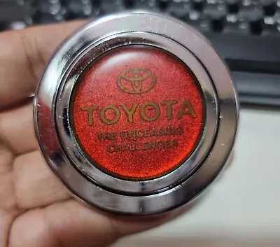 Rare Vintage Toyota Red Gold Chrome JDM  Horn Button MR2 Ae86 Celica Ep82 • $120