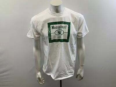 Moosehead Lager Beer T-Shirt Size Large Cotton  Men's White • $7.99