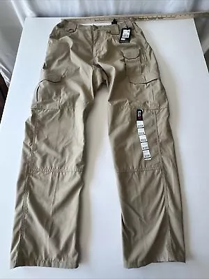 5.11 Tactical Taclite Pro Cargo Pants Mens 32x32 Khaki Beige Ripstop - NWT • $39.99