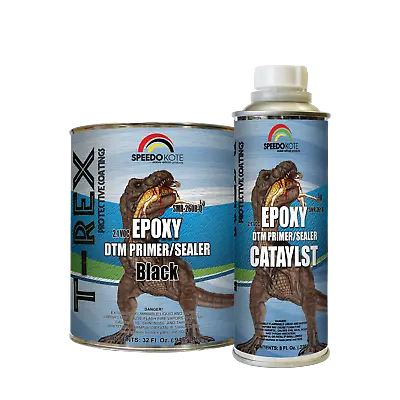 Epoxy Fast Dry 2.1 Low Voc DTM Primer & Sealer Black Quart Kit SMR-260B-Q/261-8 • $61.75