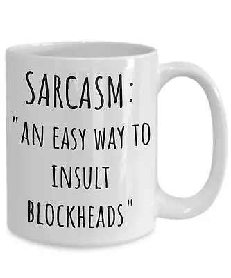 Sarcasm Funny Coffee Mug Sarcastic Person Gifts Men And Women Sister Brother Cow • £16.87