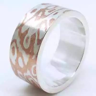 Mokume-Gane Ring FREE SHIPPING! • $288.56