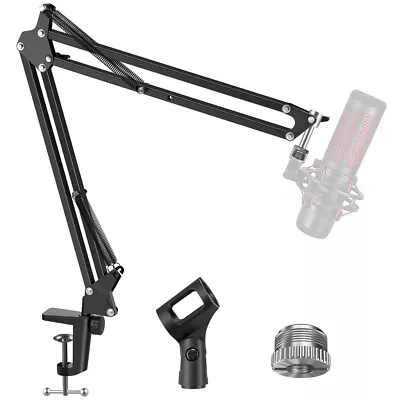 Mic Microphone Desktop Stand Suspension Boom Scissor Arm Holder Studio Broadcast • £10.49