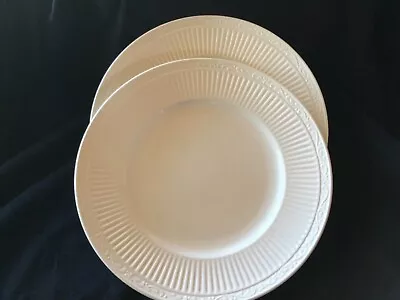 Mikasa Italian Countryside Dinner Plates 11 1/8  DD900 White Set Of 2 • $19.99