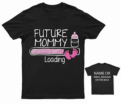 Future Mommy Pregnancy Announcement Girl Baby Shower T-Shirt • £13.95