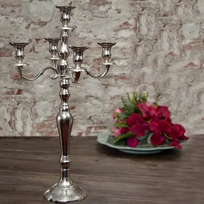 Candles Chandelier Aluminum Large Noble Candle Holder 5-Arm • £73.39