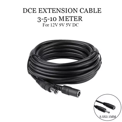 DC Extension Cable 12V Power Extend Connection Wire Female To Male Plug 3/5/10M • £5.70