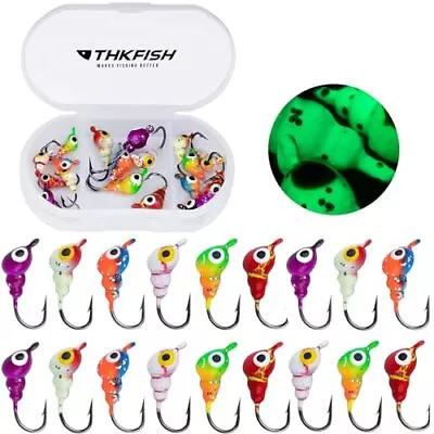 THKFISH Ice Fishing Jigs Ice Fishing Lures Ice Fishing Gear Ice Small Fishing... • $5.96