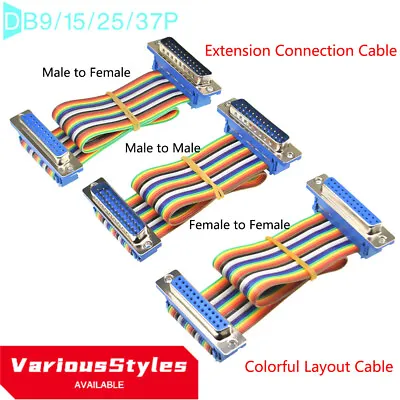 DB9/15/25/37P DIDC DR9/15/25/37P Male To Female Extension-Connection Cable COM • $2.95