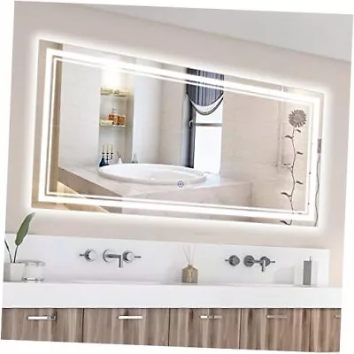  LED Bathroom Mirror 60 X 28 Inch Dimmable Lights Vanity 60  X 28  Front 1 • $399