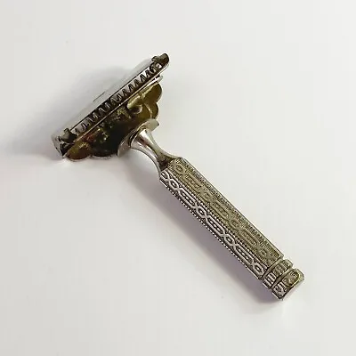 Vintage GEM 1912 Safety Razor Brooklyn New York USA Ornate • $44.95