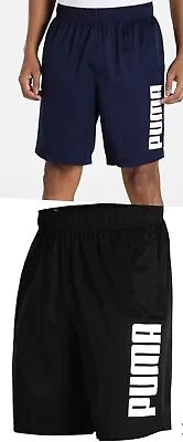 $17.99 • Buy Mens PUMA Sports Gym Shorts, Black Or Navy. Exercise Basics #847212